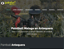 Tablet Screenshot of paintballantequera.es